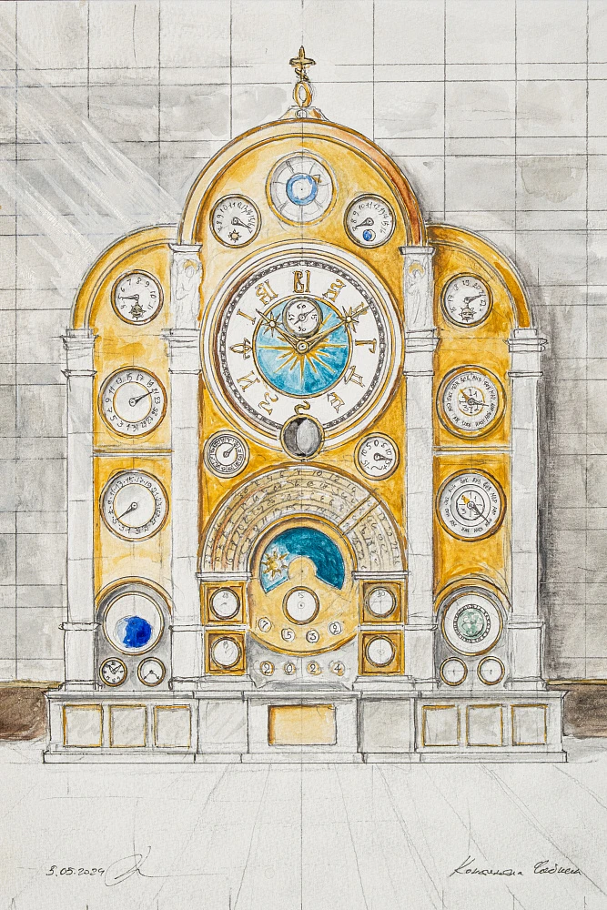 Sketch of the Monumental Grand Complication “Computus”
