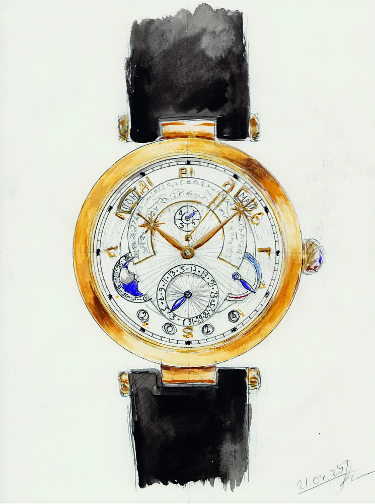 Sketch of the “Computus” watch
