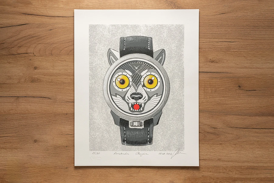 12-colour silkscreen “WOLF”